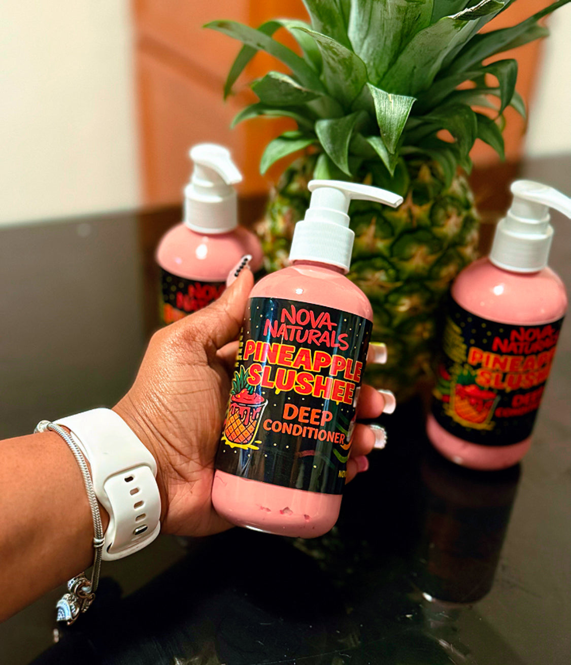 Pineapple Slushee leave in Deep Conditioner