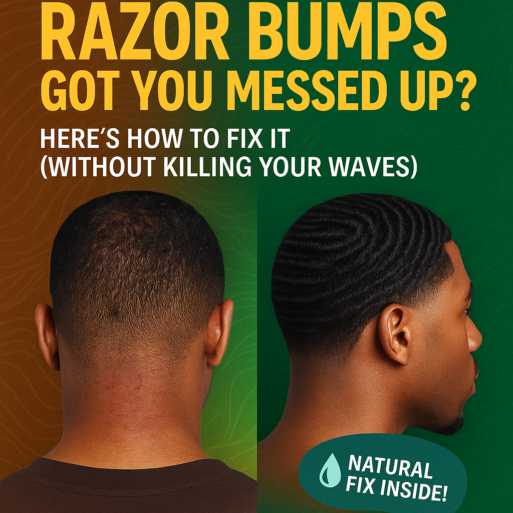 🧼 Razor Bumps on Black Men’s Necks: Causes, Prevention & Wave-Safe Solutions