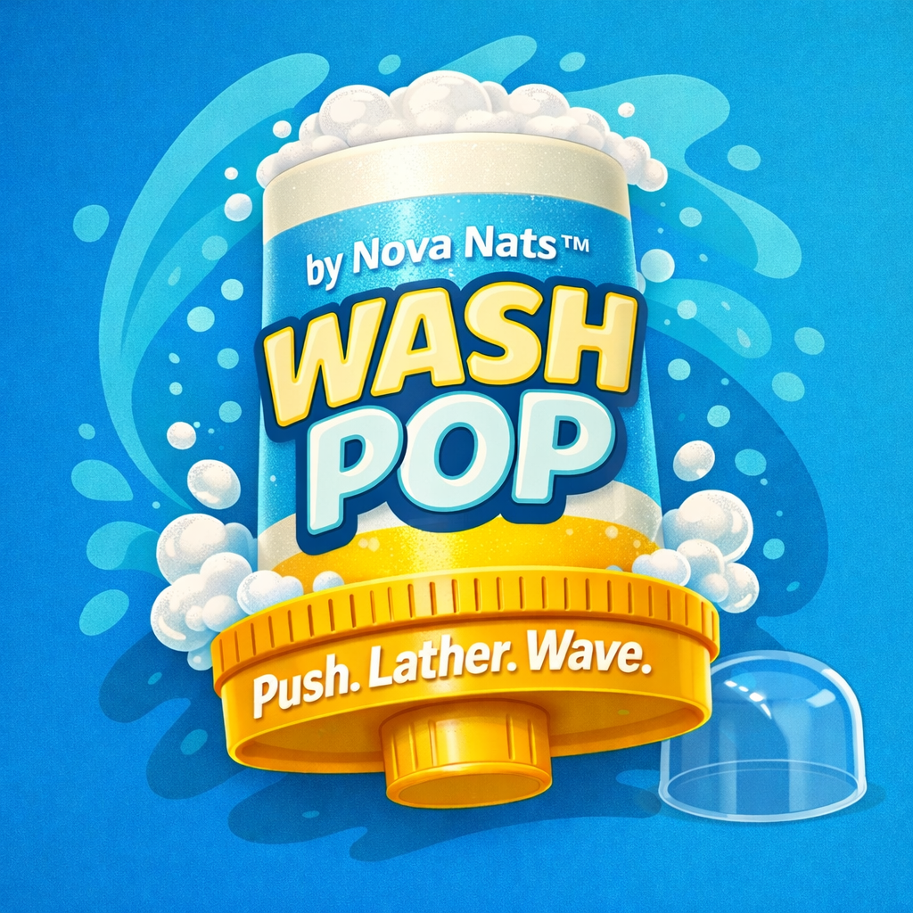 Wash Pop by Nova Nats® – Passion Fruit Shampoo Bar (Limited Drop)