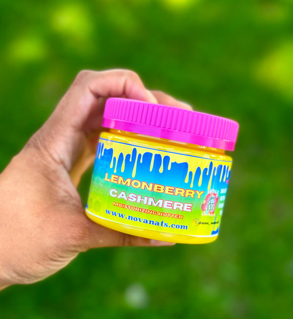LemonBerry Cashmere Moisturizing Butter – Whipped Hydration for 4C Hair (8oz)